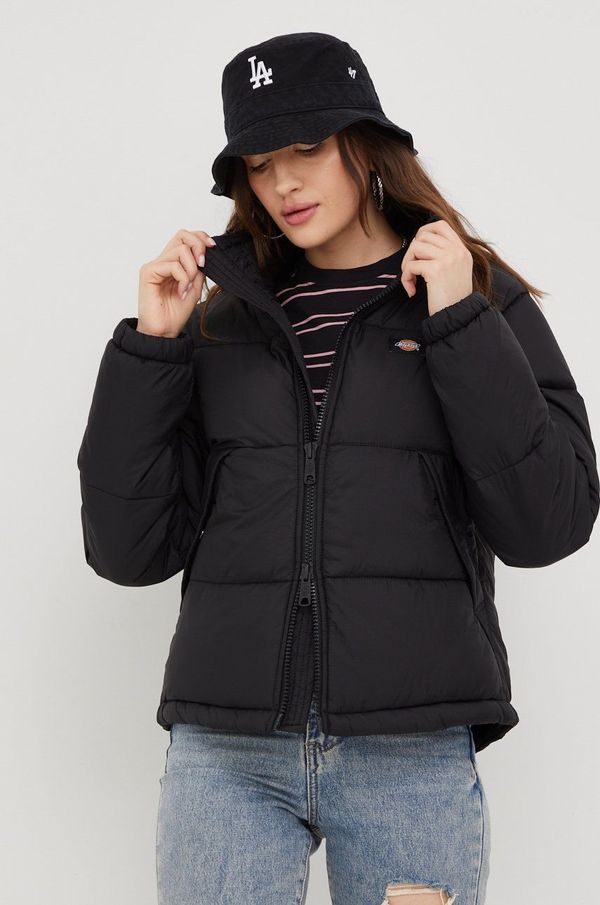 Dickies Jakna Dickies za žene, boja: crna, za zimu