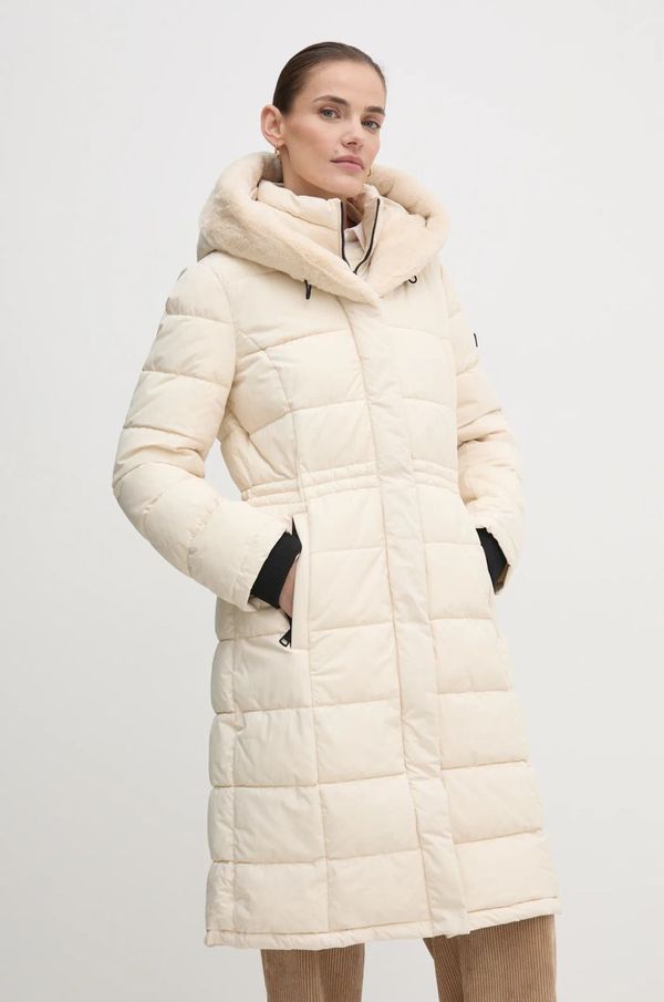 DKNY Jakna Dkny za žene, boja: bež, za zimu, DLEMPS75