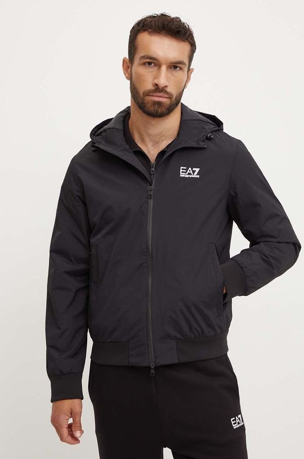 EA7 Emporio Armani Jakna EA7 Emporio Armani za muškarce, boja: crna, za prijelazno razdoblje, PNFZZ.8NPB21