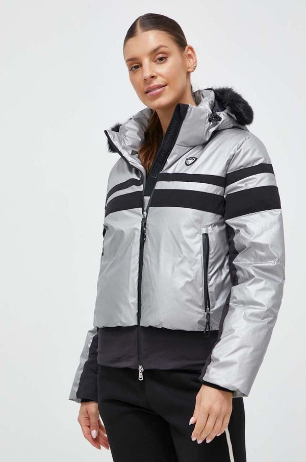 EA7 Emporio Armani Jakna EA7 Emporio Armani za žene, boja: srebrna, za zimu
