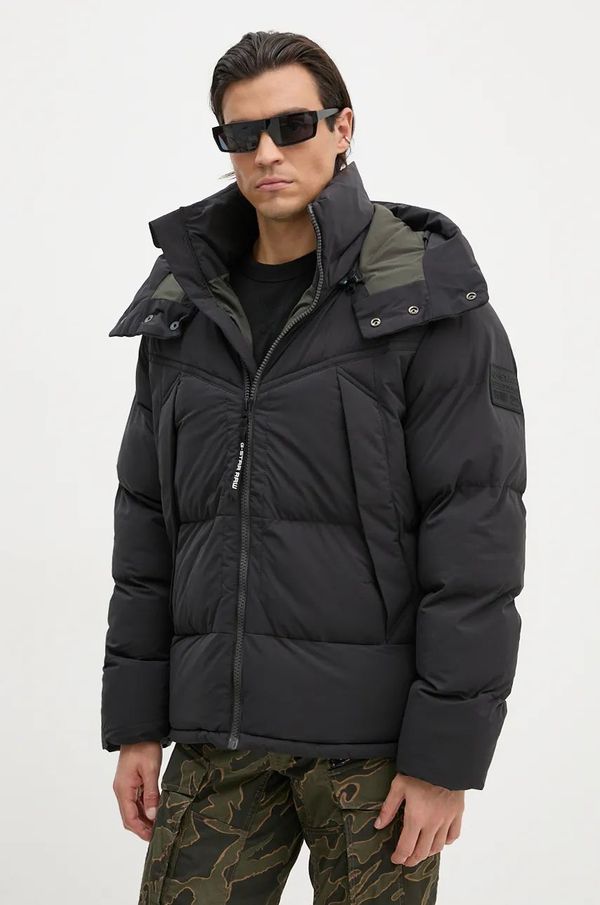 G-Star Raw Jakna G-Star Raw za muškarce, boja: crna, za zimu, oversize, D25345-D518