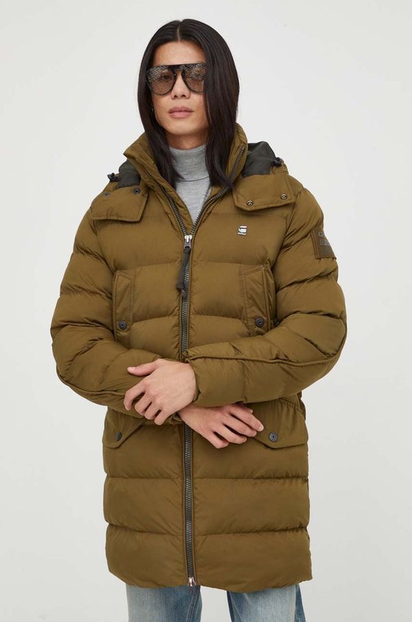 G-Star Raw Jakna G-Star Raw za muškarce, boja: zelena, za zimu