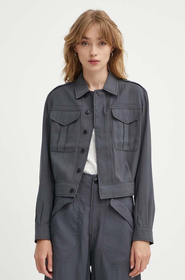 G-Star Raw Jakna G-Star Raw za žene, boja: siva, za prijelazno razdoblje, D24583-D522