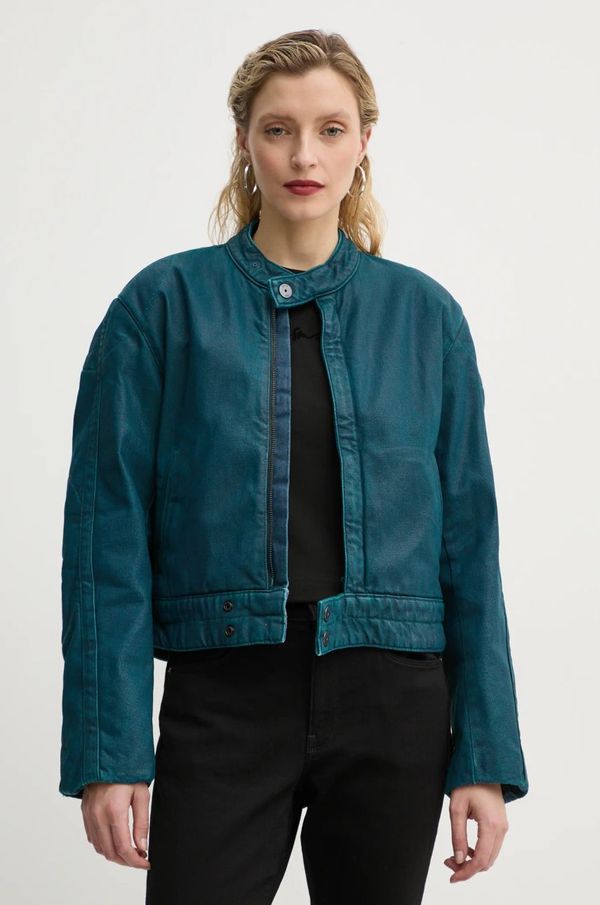 G-Star Raw Jakna G-Star Raw za žene, boja: tirkizna, za prijelazno razdoblje, D25184-D436