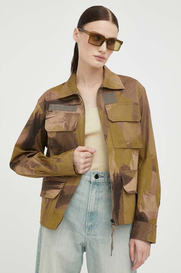 G-Star Raw Jakna G-Star Raw za žene, boja: zelena, za prijelazno razdoblje, oversize