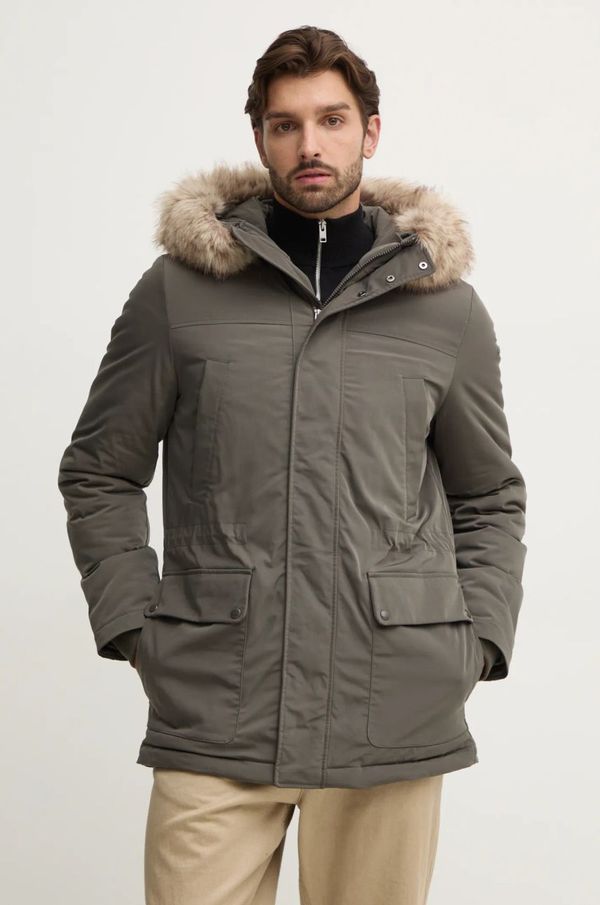 Geox Jakna Geox za muškarce, boja: zelena, za zimu, M4628F-T3148-F3269
