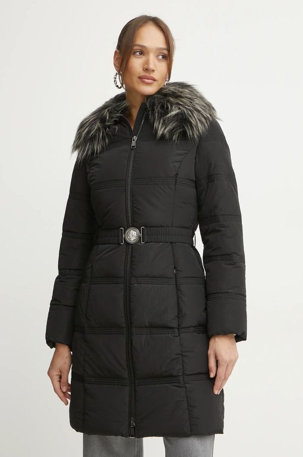 Guess Jakna Guess MARISOL za žene, boja: crna, za zimu, W4BL44 WGK22