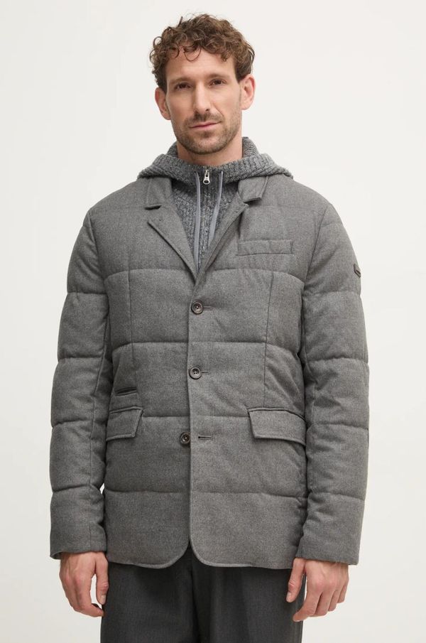 Hackett London Jakna Hackett London za muškarce, boja: siva, za zimu, HM403211