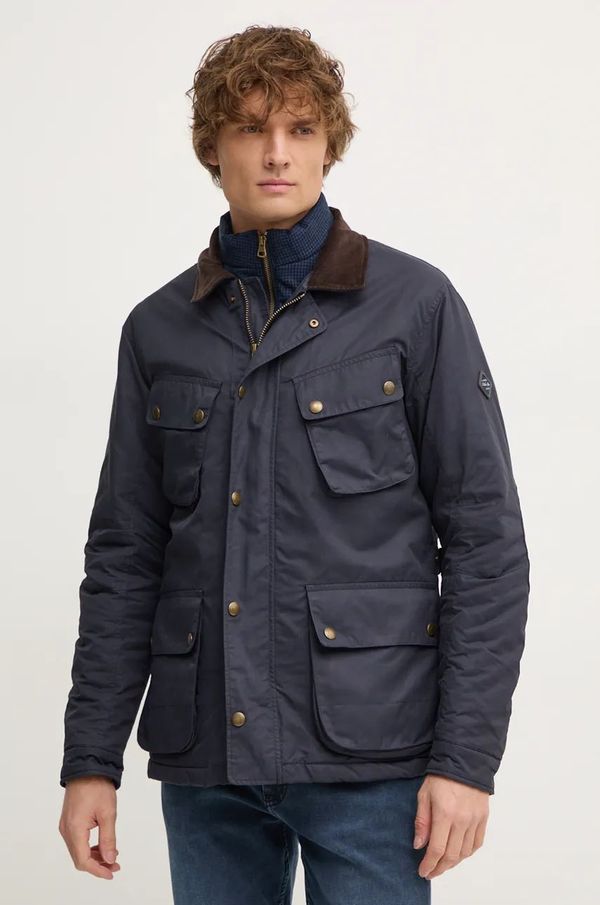 Hackett London Jakna Hackett London za muškarce, boja: tamno plava, za prijelazno razdoblje, HM403210