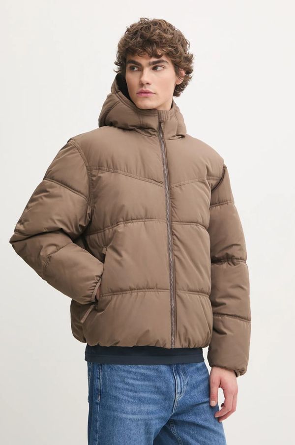 Hollister Co. Jakna Hollister Co. za muškarce, boja: bež, za zimu, oversize, KI332-4124