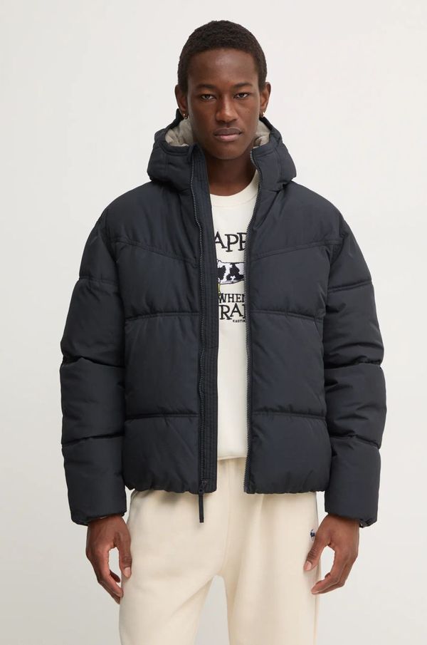Hollister Co. Jakna Hollister Co. za muškarce, boja: crna, za zimu, oversize, KI332-4123