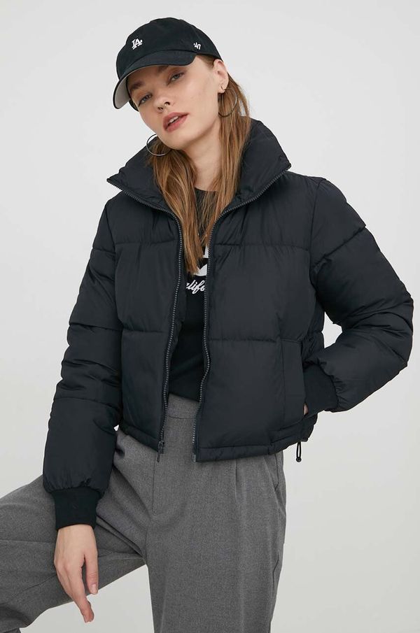 Hollister Co. Jakna Hollister Co. za žene, boja: crna, za zimu
