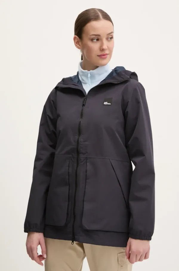 Jack Wolfskin Jakna Jack Wolfskin Terraview 2L boja: tamno plava, za prijelazno razdoblje, A63831