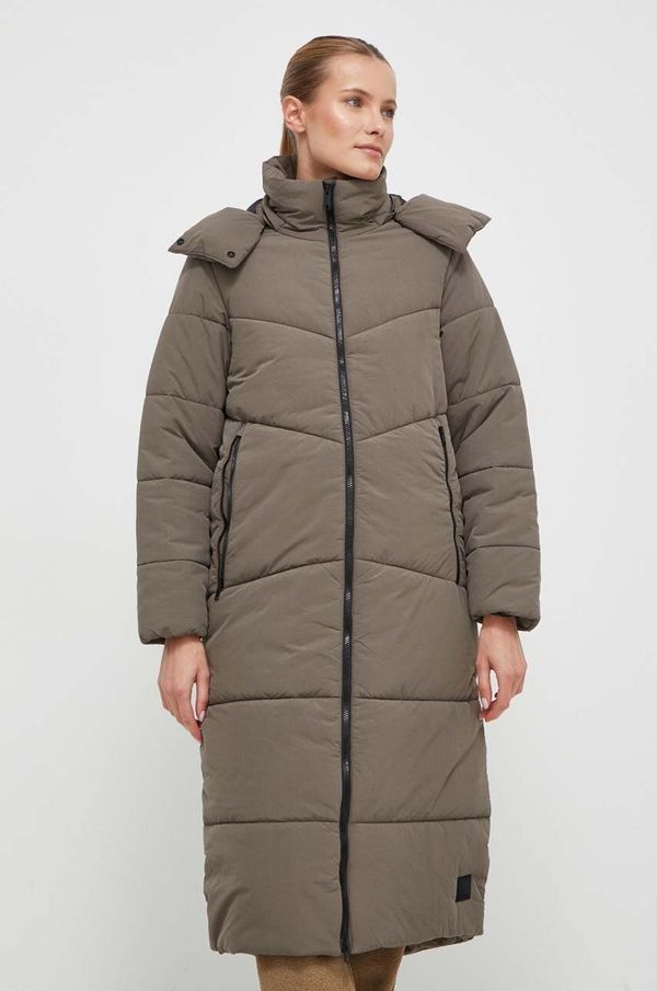 Jack Wolfskin Jakna Jack Wolfskin za žene, boja: siva, za zimu