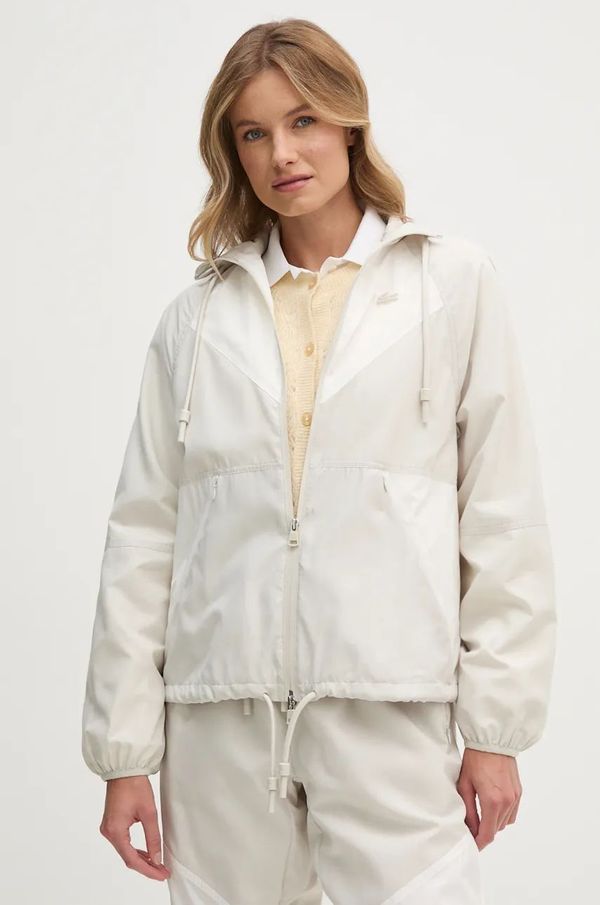 Lacoste Jakna Lacoste za žene, boja: bež, za prijelazno razdoblje, BF3251