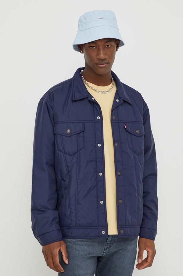 Levi's Jakna Levi's za muškarce, boja: tamno plava, za prijelazno razdoblje, oversize
