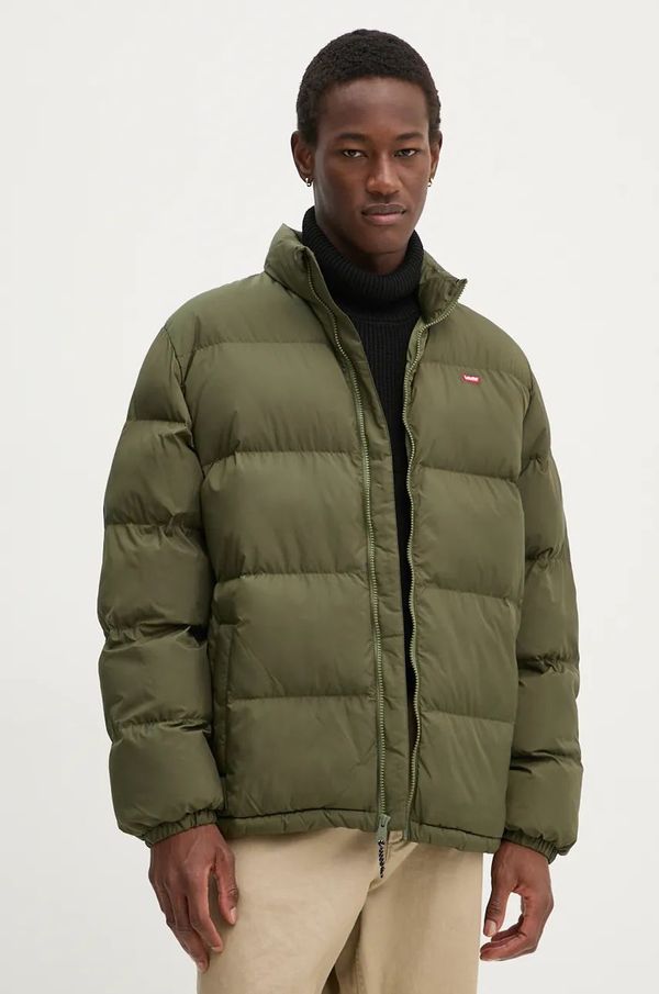 Levi's Jakna Levi's za muškarce, boja: zelena, za zimu, oversize, 0011G