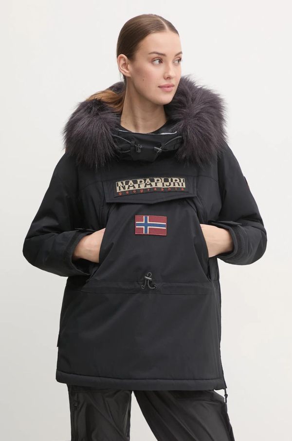 Napapijri Jakna Napapijri Skidoo 2.0 za žene, boja: crna, za zimu, NP0A4I5F0411