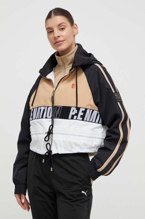 P.E Nation Jakna P.E Nation za žene, boja: bež, za prijelazno razdoblje, oversize