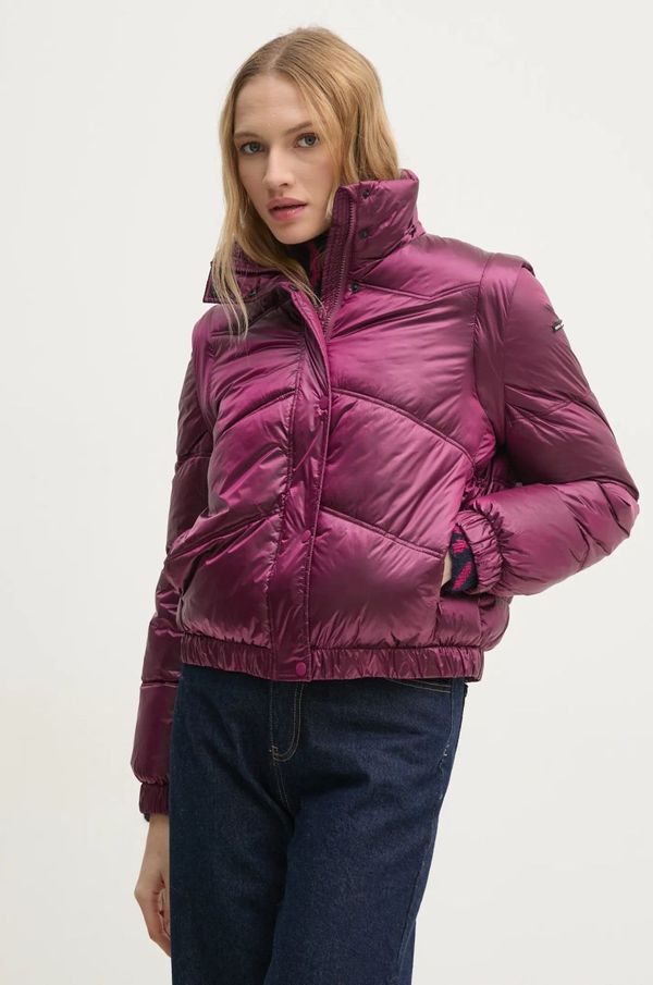 Pepe Jeans Jakna Pepe Jeans FLORA za žene, boja: ljubičasta, za zimu, PL402492