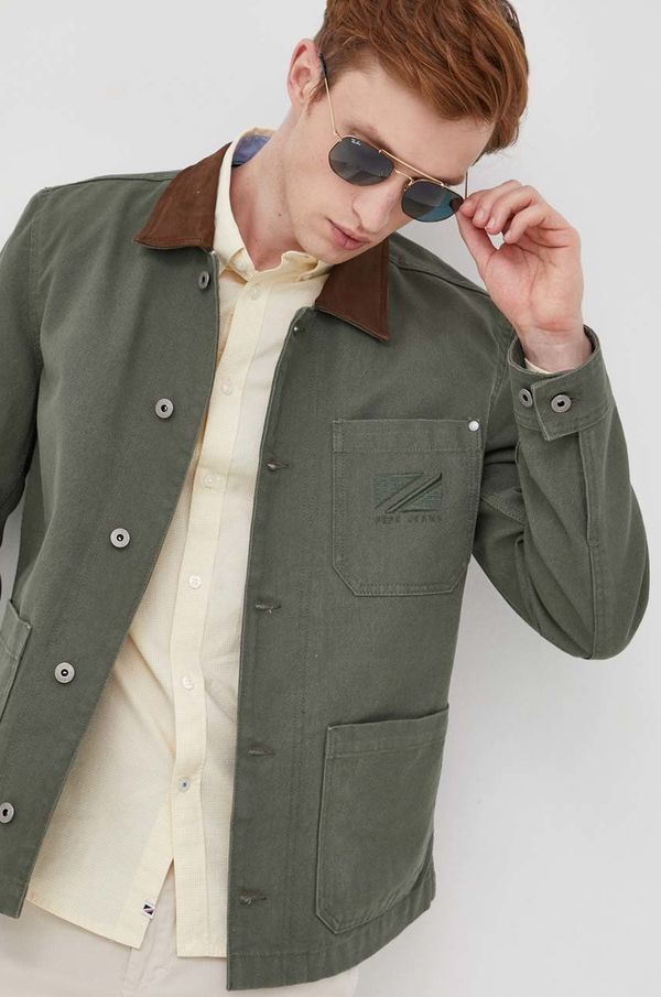 Pepe Jeans Jakna Pepe Jeans Linus za muškarce, boja: zelena, za prijelazno razdoblje