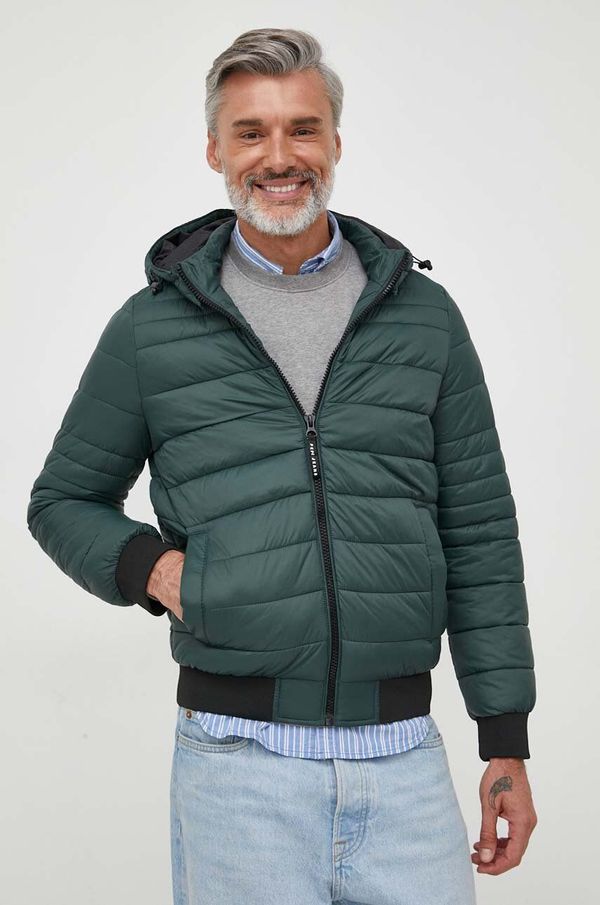 Pepe Jeans Jakna Pepe Jeans za muškarce, boja: zelena, za prijelazno razdoblje