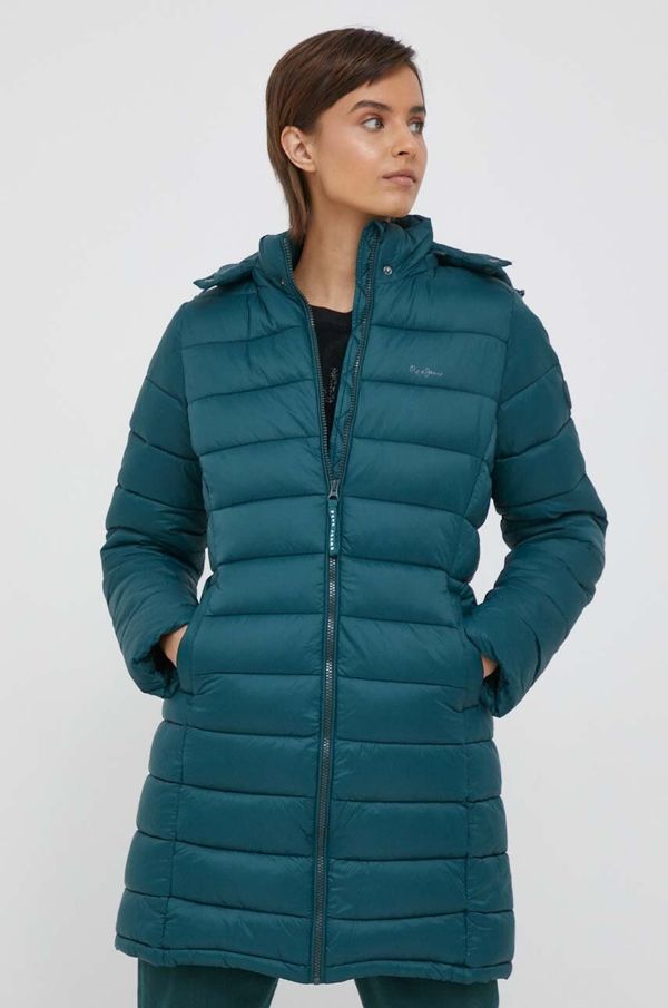 Pepe Jeans Jakna Pepe Jeans za žene, boja: zelena, za zimu