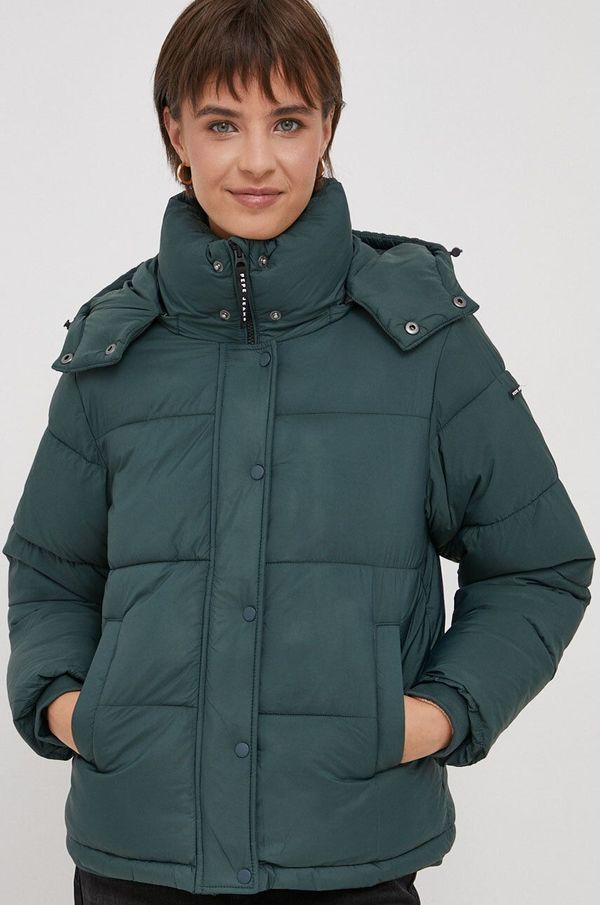 Pepe Jeans Jakna Pepe Jeans za žene, boja: zelena, za zimu