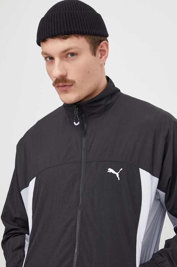 Puma Jakna Puma za muškarce, boja: crna, prijelazno razdoblje, oversize