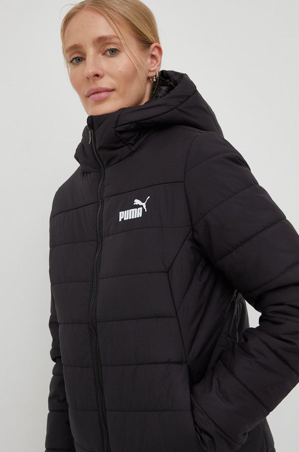 Puma Jakna Puma za žene, boja: crna, za prijelazno razdoblje