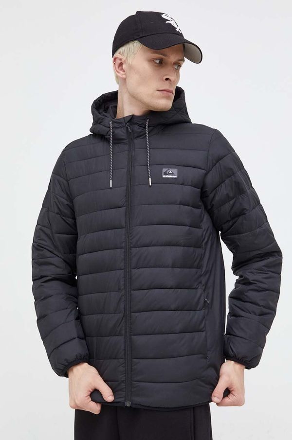 Quiksilver Jakna Quiksilver za muškarce, boja: crna, za prijelazno razdoblje