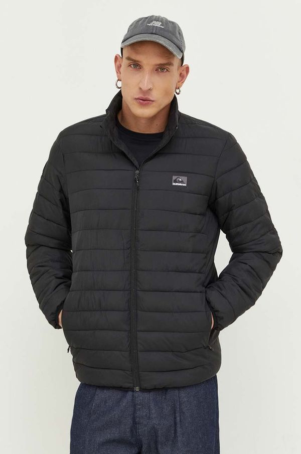 Quiksilver Jakna Quiksilver za muškarce, boja: crna, za prijelazno razdoblje