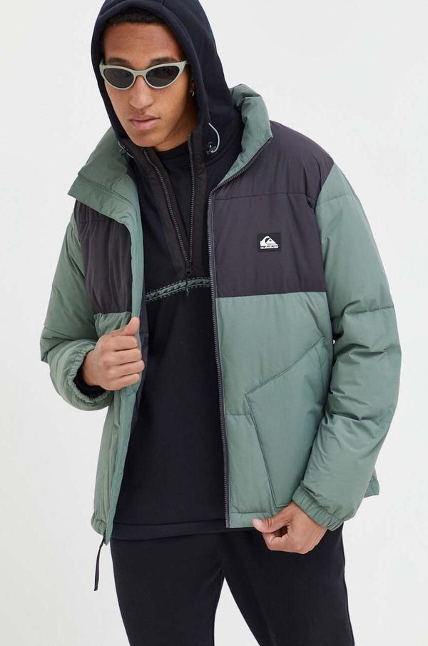 Quiksilver Jakna Quiksilver za muškarce, boja: zelena, za zimu