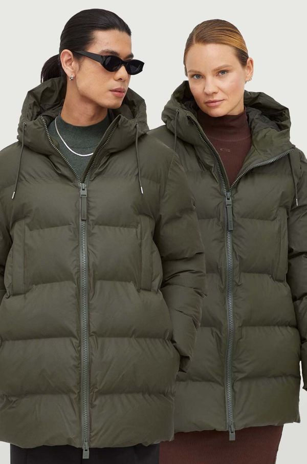 Rains Jakna Rains 15190 Jackets boja: zelena, za zimu
