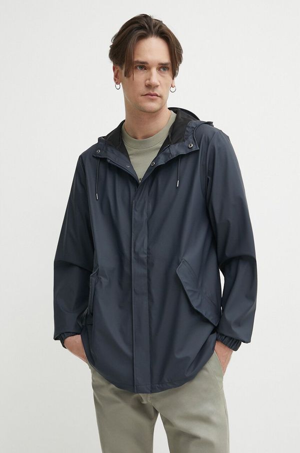 Rains Jakna Rains 18010 Fishtail Jacket boja: tamno plava, za prijelazno razdoblje