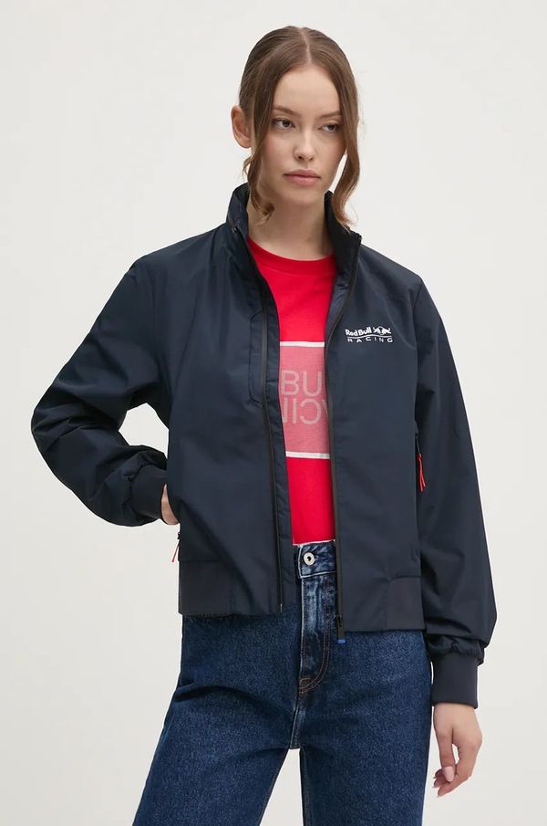 Red Bull Racing x Pepe Jeans Jakna Red Bull Racing x Pepe Jeans za žene, boja: tamno plava, za prijelazno razdoblje, RL400001
