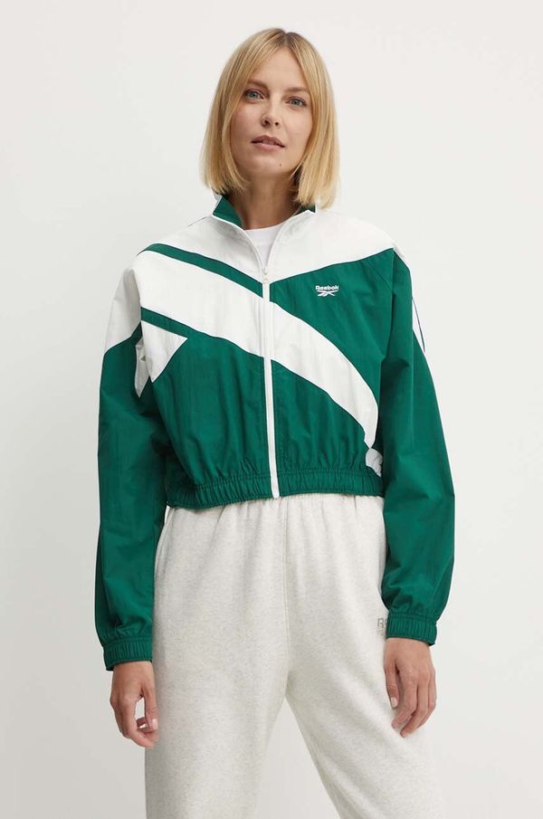 Reebok Classic Jakna Reebok Classic Archive Essentials za žene, boja: zelena, za prijelazno razdoblje, oversize, 100076212
