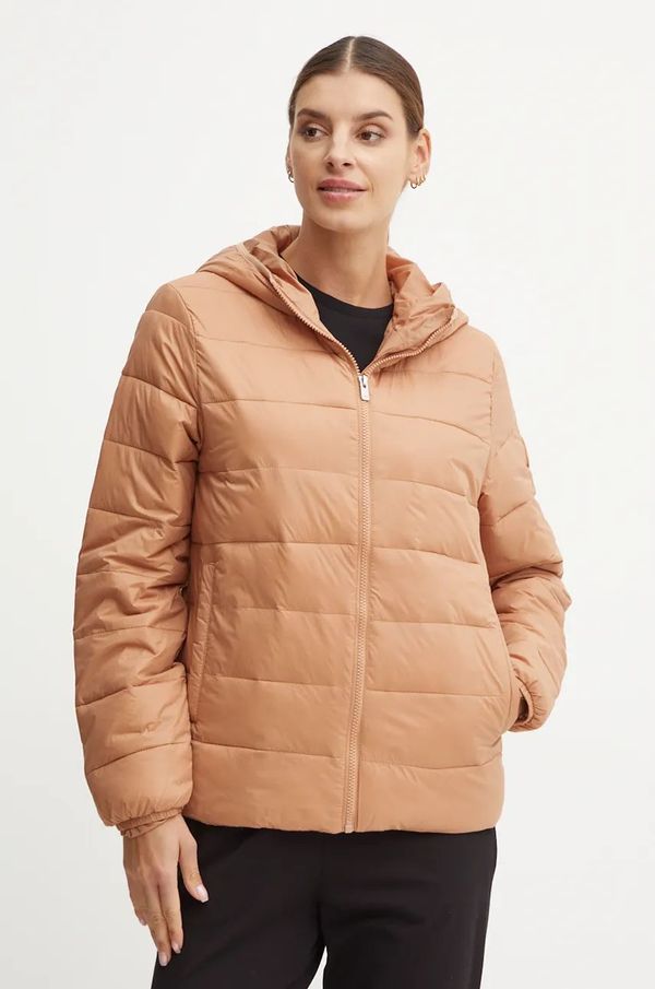 Roxy Jakna Roxy Wind Bliss Hooded za žene, boja: smeđa, za prijelazno razdoblje, ERJJK03618