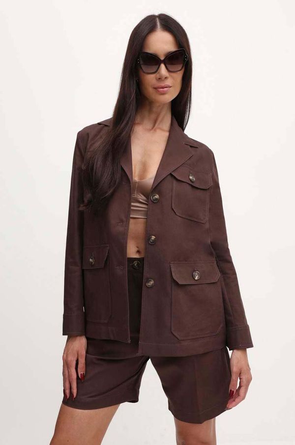 Weekend Max Mara Jakna s dodatkom lana Weekend Max Mara boja: smeđa, za prijelazno razdoblje, 2415041013600