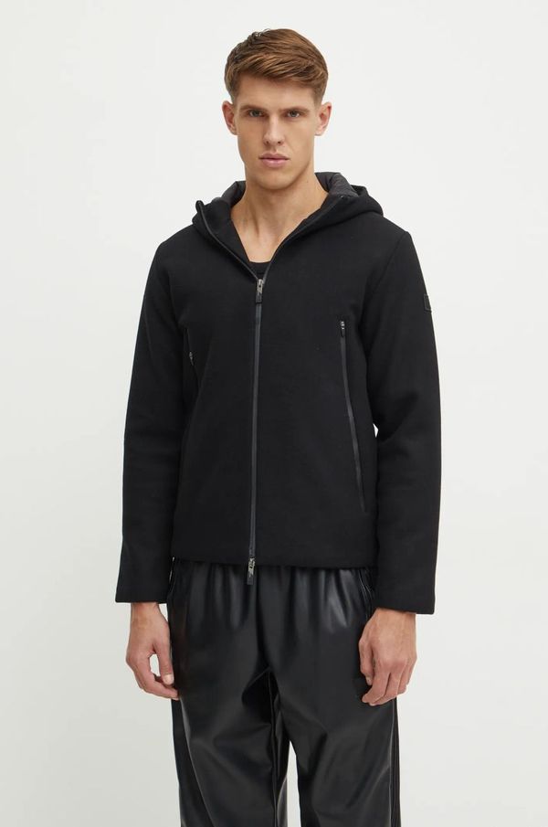 EA7 Emporio Armani Jakna s dodatkom vune EA7 Emporio Armani boja: crna, za prijelazno razdoblje, PNHLZ.6DPB66