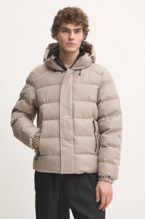 Superdry Jakna Superdry za muškarce, boja: bež, za zimu, M5011898A-B1V