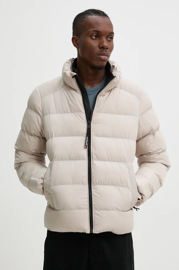 Superdry Jakna Superdry za muškarce, boja: bež, za zimu, M5011912A-7MO