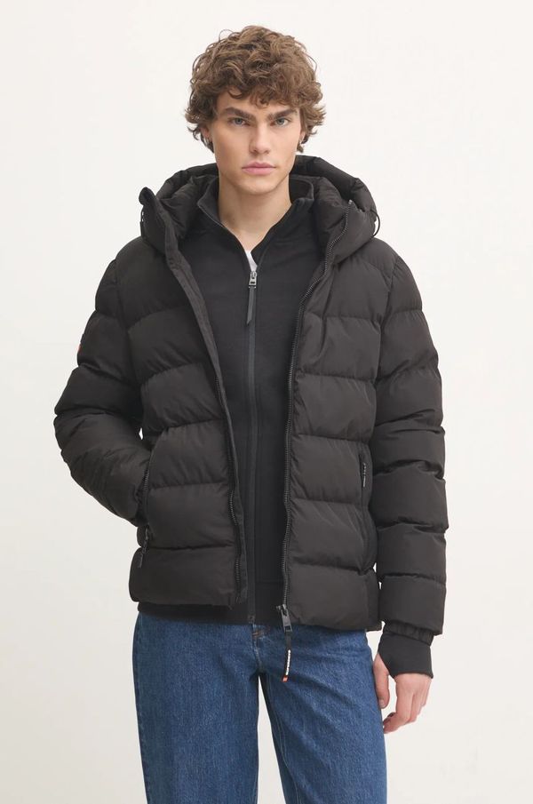 Superdry Jakna Superdry za muškarce, boja: crna, za zimu, M5011905A-02A