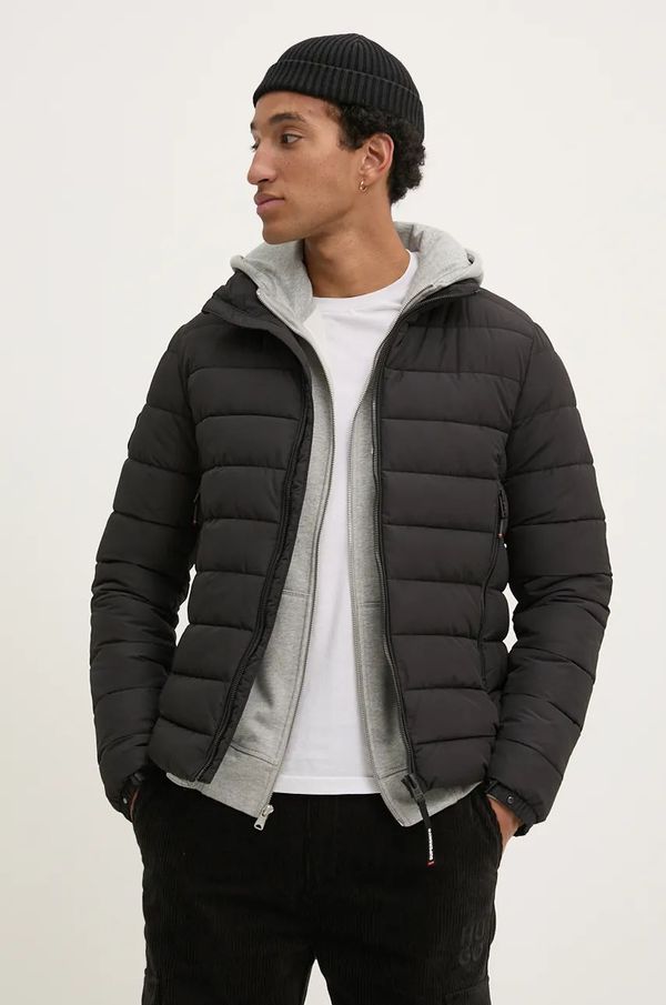 Superdry Jakna Superdry za muškarce, boja: crna, za zimu, M5011911A-02A