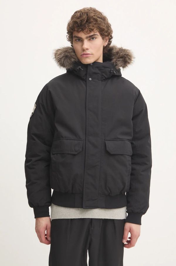 Superdry Jakna Superdry za muškarce, boja: crna, za zimu, M5011930A-12A