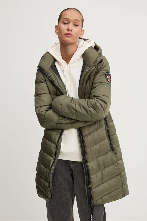Superdry Jakna Superdry za žene, boja: zelena, za prijelazno razdoblje, W5011719A-8MI
