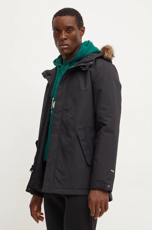 The North Face Jakna The North Face Zaneck za muškarce, boja: crna, za zimu, NF0A4M8HKX71