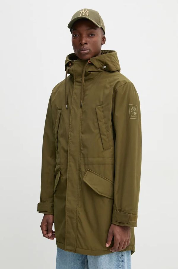 Timberland Jakna Timberland za muškarce, boja: zelena, za prijelazno razdoblje, TB0A6USP3021