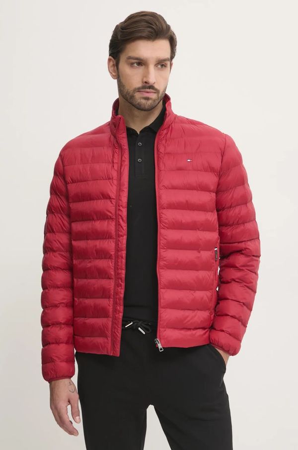 Tommy Hilfiger Jakna Tommy Hilfiger za muškarce, boja: bordo, za prijelazno razdoblje, MW0MW37634
