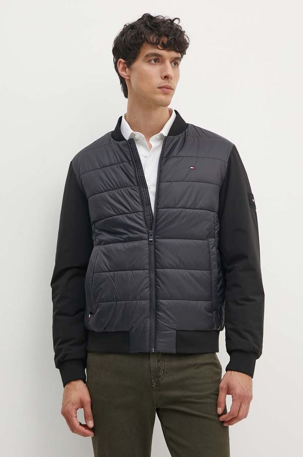 Tommy Hilfiger Jakna Tommy Hilfiger za muškarce, boja: crna, za prijelazno razdoblje, MW0MW35653